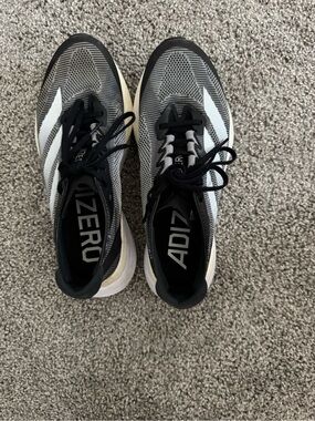 Women’s Adidas Adizero Lightweight Running Sneakers - Black & White